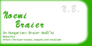 noemi braier business card